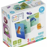 KukiKuk® KukiKuk - Sada 3 KUKI leporel Zvířátka