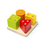 Cubik 15344 Třídíme tvary IV - dřevěné skládačka 17 dílů