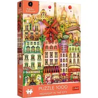 Trefl Puzzle 1000 Premium Plus - Půlnoc v Paříži / Madalina Tantareanu