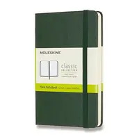 Zápisník Moleskine - tvrdé desky S, čistý, tmavě zelený