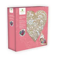 Sycomore Korálky mnoha tvarů v dřevěné krabičce - Srdce