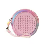 PIXIE CREW Taška kruh, růžová, Srdce a tlapky 50 pixelů