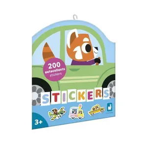 Janod Stickers Samolepky Dopravní prostředky 200 ks