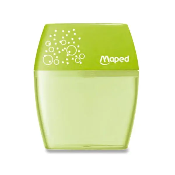 Ořezávátko Maped Shaker - s odpadní nádobkou - 2 otvory, mix barev