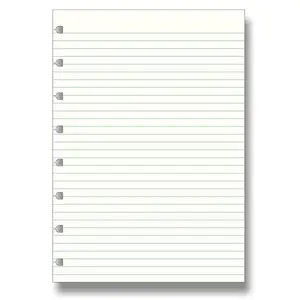 Linkovaný papír náplň zápisníků A5 Filofax Notebook