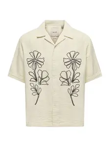 Only & Sons Košeľa 'ONSJACKSON'  čierna / biela