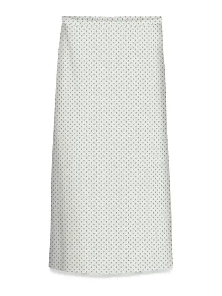VERO MODA Sukňa 'VMSMILLA'  sivá / biela