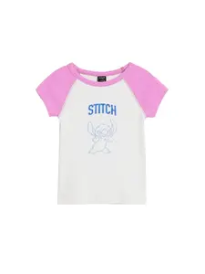 Desigual Tričko 'Stich™'  modrá / ružová / biela