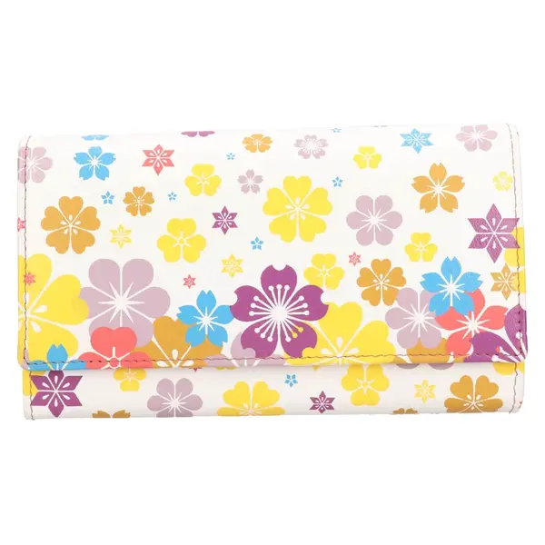 Dámská kožená peněženka DD Anekta Tarela - květovaná