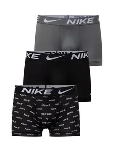 NIKE Underwear Boxerky  sivá / čierna / biela