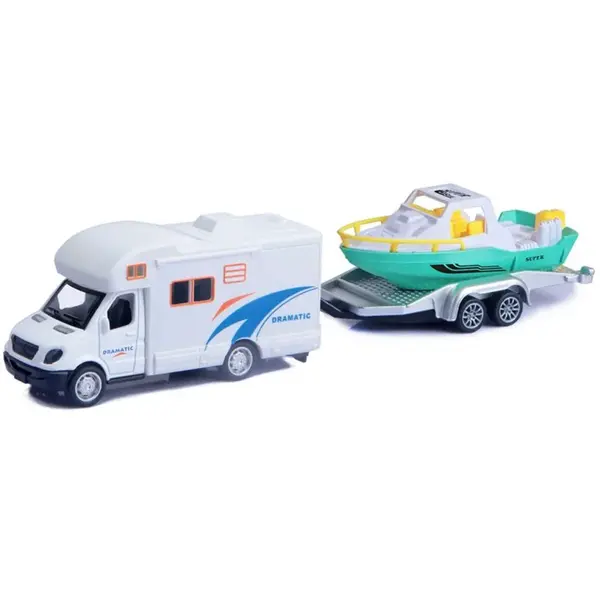 Alltoys Karavan s prívesom bílý