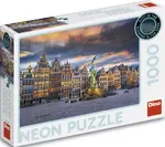 Puzzle Bouře nad Antverpami 1000 dílků neon (poškozená)