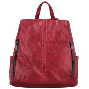 Stylový dámský kabelko-batůžek Hermann, červený