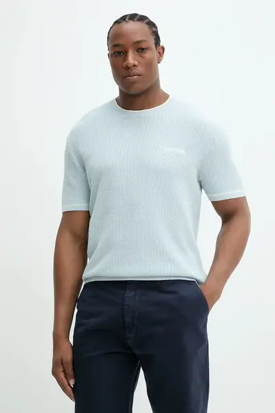 Bavlněné tričko Guess Jeans modrá barva, M5GR17 Z3HM1