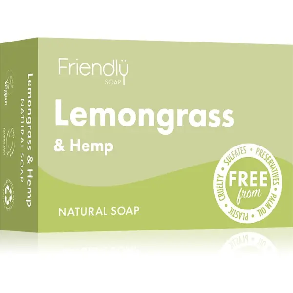 Friendly Soap Natural Soap Lemongrass & Hemp přírodní mýdlo 95 g