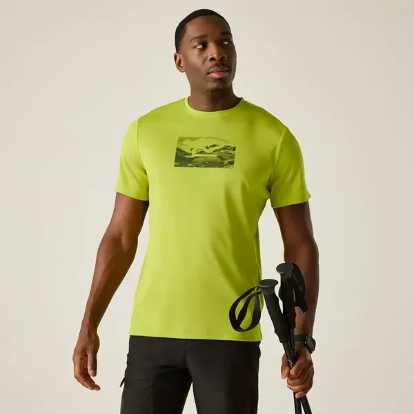 Pánské funkční tričko regatta fingal limetková/světle zelená 3xl