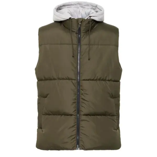 BLEND BHELWIN Pánská vesta, khaki, velikost