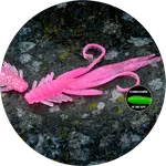 Redbass gumová nástraha nymfa pink g uv - xxl 20 cm 33 g