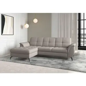 Sit & More ROHOVÁ SEDAČKA, textil, šedohnědá