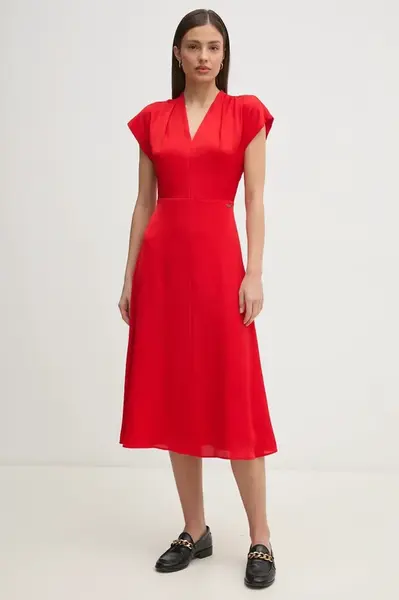 Šaty Calvin Klein červená barva, mini, K20K208145
