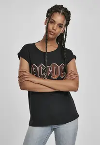 Dámské tričko s napětím AC/DC černé