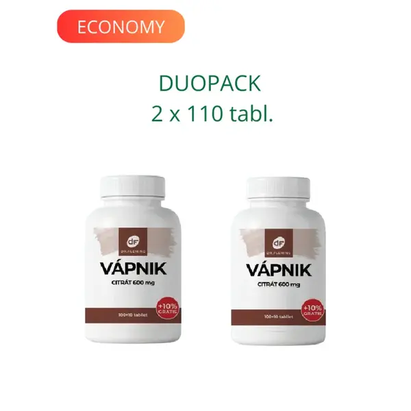 DR. FLEMING Vápnik Citrát 600mg 220ks DUOPACK