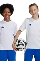 Dětské tričko adidas Performance bílá barva, s aplikací, JJ1154