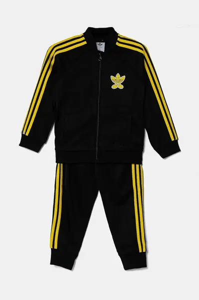 Dětská tepláková souprava adidas Originals x Smiley World černá barva, JD2874