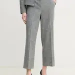 Kalhoty Joseph Ribkoff dámské, šedá barva, jednoduché, high waist, 244007