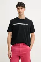 Bavlněné tričko Paul&Shark černá barva, s potiskem, 25411039