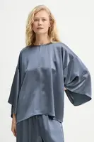 Halenka By Malene Birger CICIE dámská, modrá barva, hladká, 102500