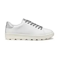Kožené sneakers boty Geox D SPHERICA ECUB-1 šedá barva, D45WEA 09BNF C0007