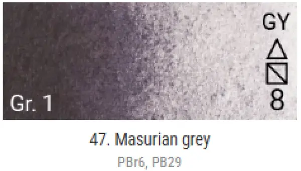 Akvarelové barvy Grand Godet – 47 Masurian Grey