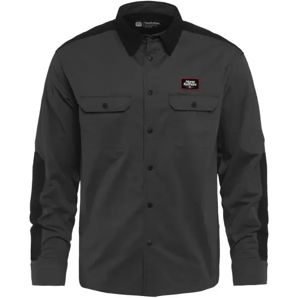 Horsefeathers PROM Pánska cyklistická košeľa, tmavo sivá, veľkosť