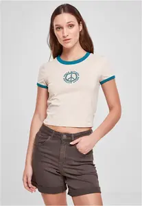 Dámský strečový dres Cropped Tee softseagrass/watergreen