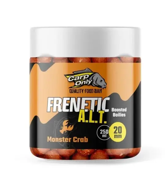 Carp only dipované boilies frenetic a.l.t. 20 mm 250 ml - monster crab