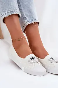 Dámské Tenisky S Vyšíváním Lee Cooper Bílé