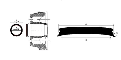 Ferdus Vymezovací kroužek 67,1 x 66,1 mm Vnější průměr: 68,1 mm, Vnitřní průměr: 65,1 mm