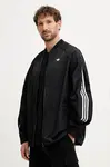 Mikina adidas Originals SST TRACK TOP pánská, černá barva, hladká, JX1618