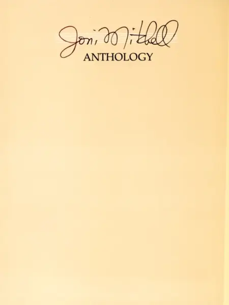 JONI MITCHELL ANTHOLOGY PVG - Joni Mitchell