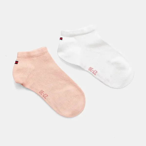 Dětské ponožky Tommy Hilfiger 2-pack růžová barva, 301390