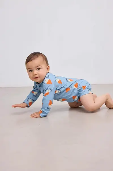 Bobo Choses Jednodílné dětské plavky Bobo Choses Morning Egg