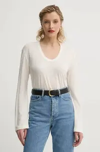 By Malene Birger Tričko s dlhým rukávom s prímesou ľanu By Malene Birger AMALOU