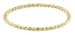 Troli Minimalistický pozlacený prsten z oceli Gold 50 mm