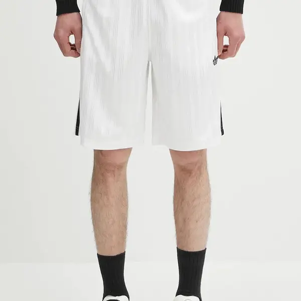 Kraťasy adidas Originals Poly Short pánské, bílá barva, JP1033