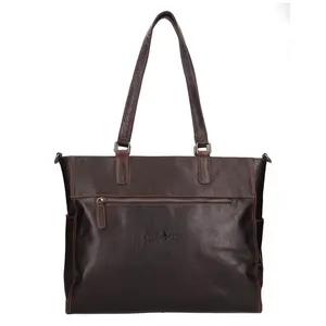 Dámská kožená kabelka přes rameno Greenwood Mila - tmavě hnědá