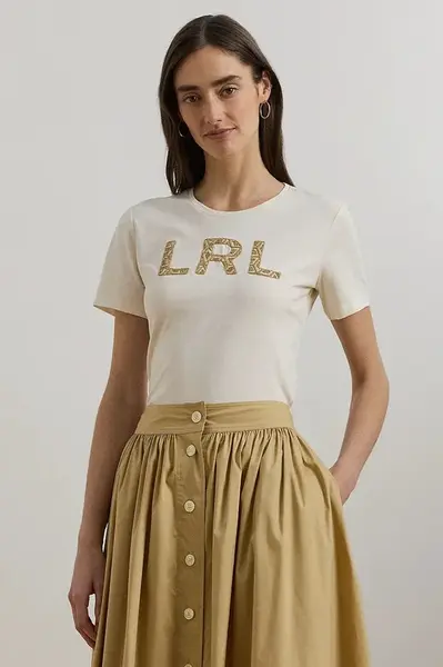 Bavlněné tričko Lauren Ralph Lauren