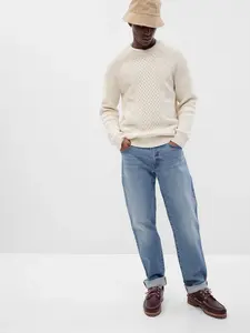 Svetlomodré pánske straight fit džínsy GAP