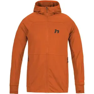 Hannah ETHAN HOODY Pánska funkčná mikina, oranžová, veľkosť