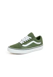 VANS Tenisky 'Old Skool'  tmavozelená / biela